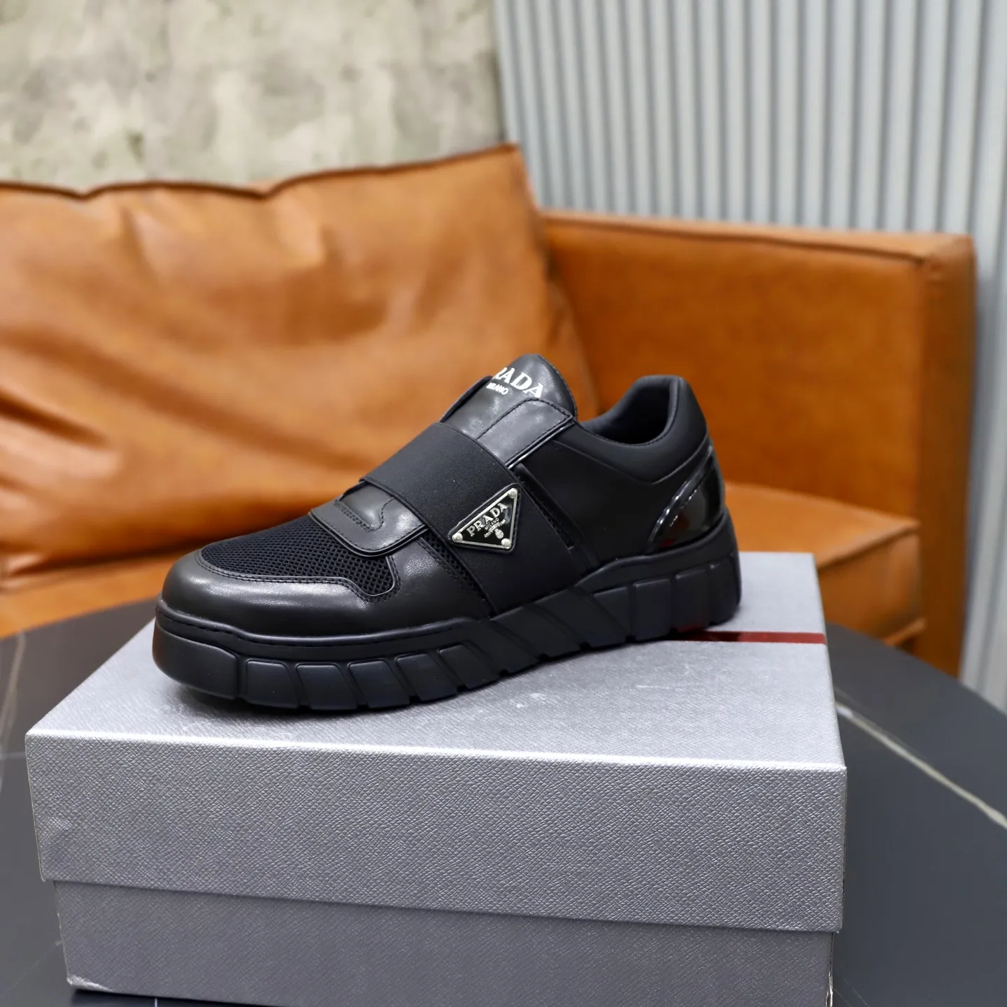 Ex-factory price 560💰[PRADA] Men's shoes are popular in the counter, official website synchronization, 1 high-quality shipment ✔️Original cowhide + cowhide lining, 1🆚1 replica, original sole, 38-45 (45 customized, non-refundable)